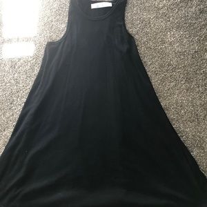 Long plain black dress/ cover up